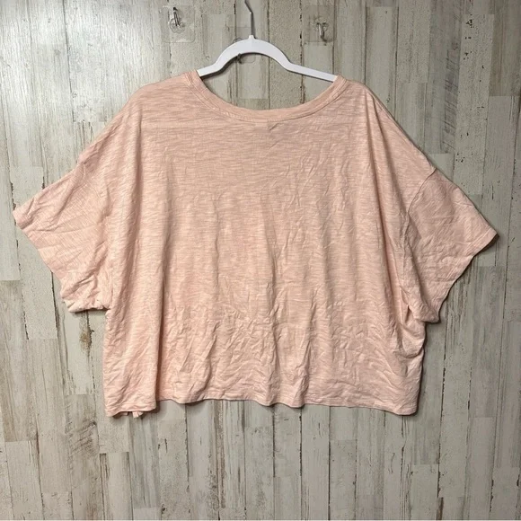 Old Navy Size 3X Light Pink FORCE OF NATURE Graphic Short Sleeve Womens Top - Picture 9 of 14